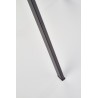 Scaun living/sufragerie Halmar K360, cadru metal, spatar matlasat, stil modern, 51x64x90x48cm, textil, galben