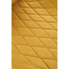 Scaun living/sufragerie Halmar K360, cadru metal, spatar matlasat, stil modern, 51x64x90x48cm, textil, galben