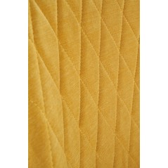 Scaun living/sufragerie Halmar K360, cadru metal, spatar matlasat, stil modern, 51x64x90x48cm, textil, galben