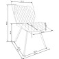 Scaun Claire, tapiterie galbena, stil modern, pentru zona de dining, 51x64x90x48 cm, cadru otel Scaun Claire, tapiterie galbena, stil modern, pentru zona de dining, 51x64x90x48 cm, cadru otel