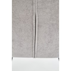 Scaun living/sufragerie Halmar K360, cadru metal, spatar matlasat, stil modern, 51x64x90x48cm, textil, gri