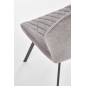 Scaun Claire pentru dining, tapiterie material textil gri, stil modern, cadru otel, 51x64x90x48 cm Scaun Claire pentru dining, tapiterie material textil gri, stil modern, cadru otel, 51x64x90x48 cm