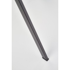 Scaun living/sufragerie Halmar K360, cadru metal, spatar matlasat, stil modern, 51x64x90x48cm, textil, gri