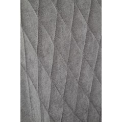 Scaun living/sufragerie Halmar K360, cadru metal, spatar matlasat, stil modern, 51x64x90x48cm, textil, gri