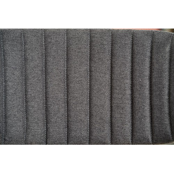Scaun living/sufragerie Halmar K362, cadru metal,  stil modern, 49x51x81x48cm, textil, gri
