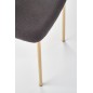Scaun modern de living, cadru metalic auriu, tapiterie gri, 49x51x81x48 cm Scaun modern de living, cadru metalic auriu, tapiterie gri, 49x51x81x48 cm