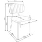 Scaun modern de living, cadru metalic auriu, tapiterie gri, 49x51x81x48 cm Scaun modern de living, cadru metalic auriu, tapiterie gri, 49x51x81x48 cm