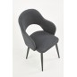 Scaun sufragerie, tapitat cu catifea gri, cadru metalic, stil modern, inaltime 88 cm Scaun sufragerie, tapitat cu catifea gri, cadru metalic, stil modern, inaltime 88 cm