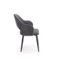 Scaun sufragerie, tapitat cu catifea gri, cadru metalic, stil modern, inaltime 88 cm Scaun sufragerie, tapitat cu catifea gri, cadru metalic, stil modern, inaltime 88 cm