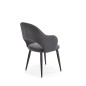 Scaun sufragerie, tapitat cu catifea gri, cadru metalic, stil modern, inaltime 88 cm Scaun sufragerie, tapitat cu catifea gri, cadru metalic, stil modern, inaltime 88 cm