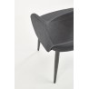 Scaun living/sufragerie Halmar K364, cadru metal, stil modern, 55x55x88x47cm, textil, gri