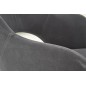Scaun sufragerie, tapitat cu catifea gri, cadru metalic, stil modern, inaltime 88 cm Scaun sufragerie, tapitat cu catifea gri, cadru metalic, stil modern, inaltime 88 cm