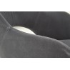 Scaun living/sufragerie Halmar K364, cadru metal, stil modern, 55x55x88x47cm, textil, gri