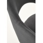 Scaun sufragerie, tapitat cu catifea gri, cadru metalic, stil modern, inaltime 88 cm Scaun sufragerie, tapitat cu catifea gri, cadru metalic, stil modern, inaltime 88 cm