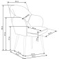 Scaun sufragerie, tapitat cu catifea gri, cadru metalic, stil modern, inaltime 88 cm Scaun sufragerie, tapitat cu catifea gri, cadru metalic, stil modern, inaltime 88 cm