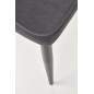 Scaun Iris, tapitat cu catifea, cadru otel, 52x57x90x46 cm, gri Scaun Iris, tapitat cu catifea, cadru otel, 52x57x90x46 cm, gri