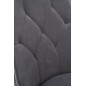 Scaun Iris, tapitat cu catifea, cadru otel, 52x57x90x46 cm, gri Scaun Iris, tapitat cu catifea, cadru otel, 52x57x90x46 cm, gri