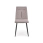 Scaun modern pentru dining, cadru otel, stil clasic, tapiterie textila si piele eco, 45x52x90x50 cm