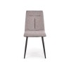 Scaun living/sufragerie Halmar K374, cadru metal,  stil clasic, 45x52x90x50cm, textil, gri