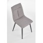 Scaun modern pentru dining, cadru otel, stil clasic, tapiterie textila si piele eco, 45x52x90x50 cm