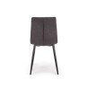 Scaun living/sufragerie Halmar K374, cadru metal,  stil clasic, 45x52x90x50cm, textil, gri