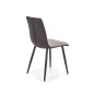 Scaun modern pentru dining, cadru otel, stil clasic, tapiterie textila si piele eco, 45x52x90x50 cm