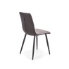 Scaun living/sufragerie Halmar K374, cadru metal,  stil clasic, 45x52x90x50cm, textil, gri