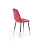 Scaun tapitat living, catifea glamour, cadru metal negru si auriu, 45x48x88x48 cm Scaun tapitat living, catifea glamour, cadru metal negru si auriu, 45x48x88x48 cm