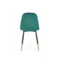 Scaun tapitat cu catifea, cadru metal negru si auriu, stil glamour, 45x48x88x48 cm, verde Scaun tapitat cu catifea, cadru metal negru si auriu, stil glamour, 45x48x88x48 cm, verde