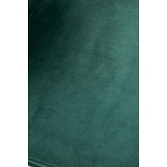 Scaun tapitat living/sufragerie Halmar K379, cadru metal,  stil glamour, 45x48x88x48cm, catifea, verde
