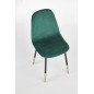 Scaun tapitat cu catifea, cadru metal negru si auriu, stil glamour, 45x48x88x48 cm, verde Scaun tapitat cu catifea, cadru metal negru si auriu, stil glamour, 45x48x88x48 cm, verde