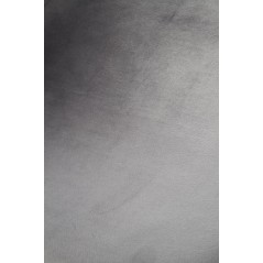 Scaun tapitat living/sufragerie Halmar K379, cadru metal,  stil glamour, 45x48x88x48cm, catifea, gri