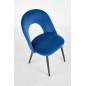 Scaun stil clasic, catifea bleumarin, cadru metal, inaltime 84 cm Scaun stil clasic, catifea bleumarin, cadru metal, inaltime 84 cm