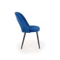 Scaun stil clasic, catifea bleumarin, cadru metal, inaltime 84 cm Scaun stil clasic, catifea bleumarin, cadru metal, inaltime 84 cm