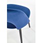 Scaun stil clasic, catifea bleumarin, cadru metal, inaltime 84 cm Scaun stil clasic, catifea bleumarin, cadru metal, inaltime 84 cm