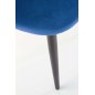 Scaun stil clasic, catifea bleumarin, cadru metal, inaltime 84 cm Scaun stil clasic, catifea bleumarin, cadru metal, inaltime 84 cm