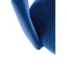 Scaun tapitat living/sufragerie Halmar K384, cadru metal, stil clasic, 54x57x84x48cm, catifea, albastru