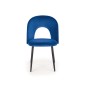 Scaun stil clasic, catifea bleumarin, cadru metal, inaltime 84 cm Scaun stil clasic, catifea bleumarin, cadru metal, inaltime 84 cm