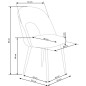 Scaun stil clasic, catifea bleumarin, cadru metal, inaltime 84 cm Scaun stil clasic, catifea bleumarin, cadru metal, inaltime 84 cm