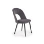 Scaun living, matlasat cu catifea, cadru metal, inaltime 84 cm, gri Scaun living, matlasat cu catifea, cadru metal, inaltime 84 cm, gri