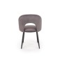 Scaun living, matlasat cu catifea, cadru metal, inaltime 84 cm, gri Scaun living, matlasat cu catifea, cadru metal, inaltime 84 cm, gri