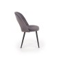 Scaun living, matlasat cu catifea, cadru metal, inaltime 84 cm, gri Scaun living, matlasat cu catifea, cadru metal, inaltime 84 cm, gri