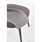 Scaun living, matlasat cu catifea, cadru metal, inaltime 84 cm, gri Scaun living, matlasat cu catifea, cadru metal, inaltime 84 cm, gri