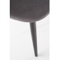 Scaun living, matlasat cu catifea, cadru metal, inaltime 84 cm, gri Scaun living, matlasat cu catifea, cadru metal, inaltime 84 cm, gri