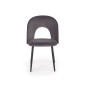 Scaun living, matlasat cu catifea, cadru metal, inaltime 84 cm, gri Scaun living, matlasat cu catifea, cadru metal, inaltime 84 cm, gri