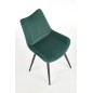 Scaun tapitat, cadru metalic, matlasat cu catifea verde, stil clasic, 87 cm inaltime Scaun tapitat, cadru metalic, matlasat cu catifea verde, stil clasic, 87 cm inaltime