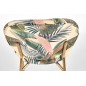 Scaun dining, tesatura frunze multicolor, cadru otel cromat, auriu, stil modern, 47x57x82x48 cm Scaun dining, tesatura frunze multicolor, cadru otel cromat, auriu, stil modern, 47x57x82x48 cm