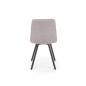 Scaun tapitat dining, baza metalica, stil clasic, stofa, bej Scaun tapitat dining, baza metalica, stil clasic, stofa, bej