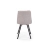 Scaun tapitat living/sufragerie Halmar K402, cadru metal, stil clasic, 45x55x86x48cm, stofa, bej
