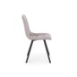 Scaun tapitat dining, baza metalica, stil clasic, stofa, bej Scaun tapitat dining, baza metalica, stil clasic, stofa, bej